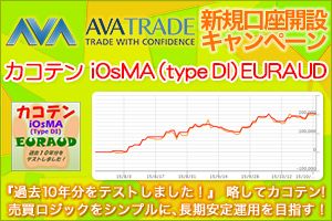アヴァトレード・ジャパン株式会社 カコテン iOsMA (type DI) EURAUD タイアップキャンペーン