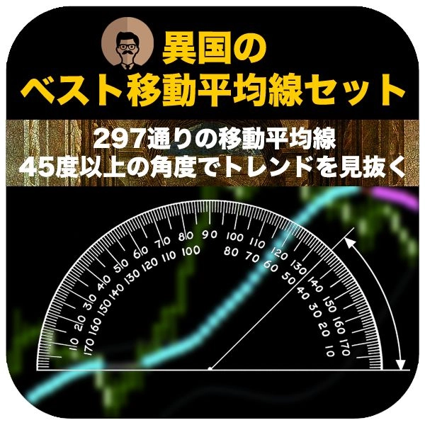 異国のベスト移動平均線セット！297通り移動平均線!45度の角度でトレンド相場を見極める!