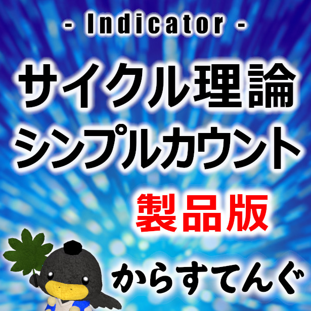 メリマンのサイクル理論分析に必要な起点からのローソク足の本数を表示します。サイクルに必要な起点からのPC、MC、４HCの本数が一目でわかります。