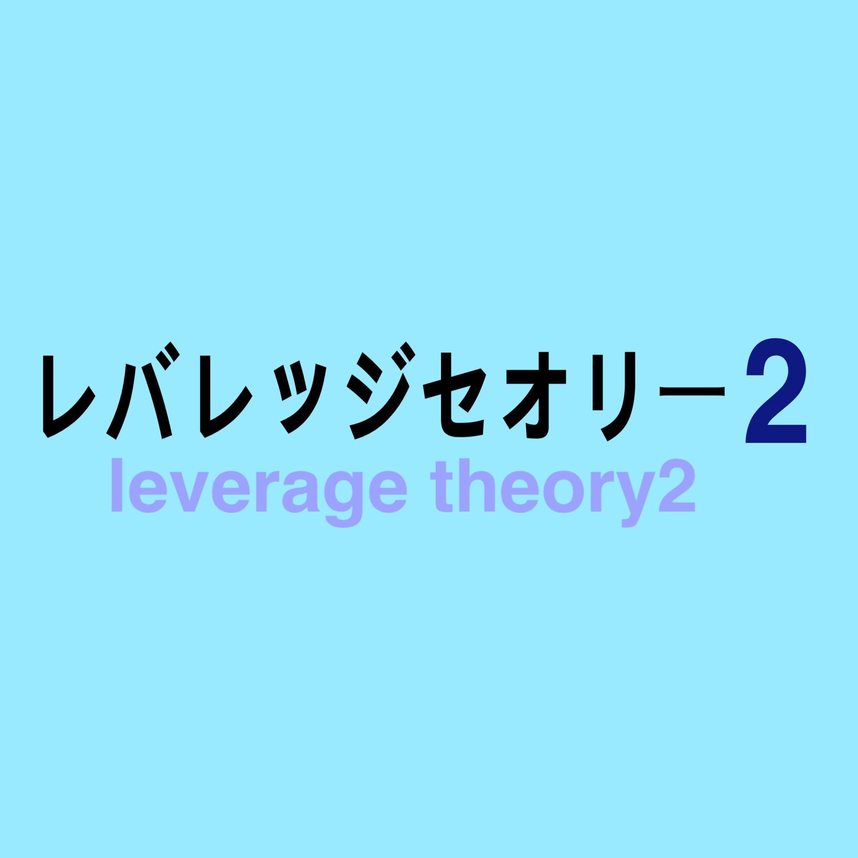 レバレッジセオリー2 検証