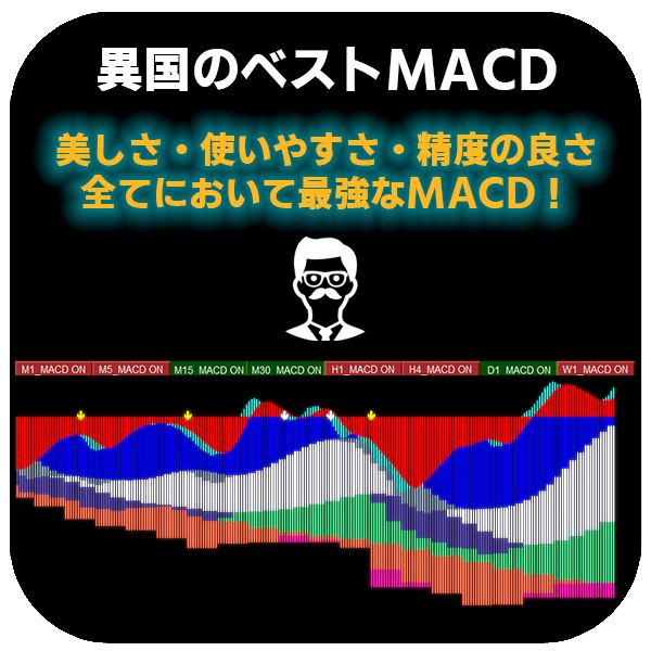 美しさ・使いやすさ・精度の良さ全てにおいて最強なMACDインジケーター！