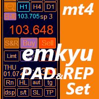 スキャルピング・デイトレード支援ユーティリティーemkyuPAD,取引履歴グラフ表示emkyuREPセット販売