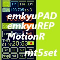 裁量取引支援ユーティリティーemkyuPAD,口座履歴グラフ表示emkyuREP,MTFインジMotionRのセット