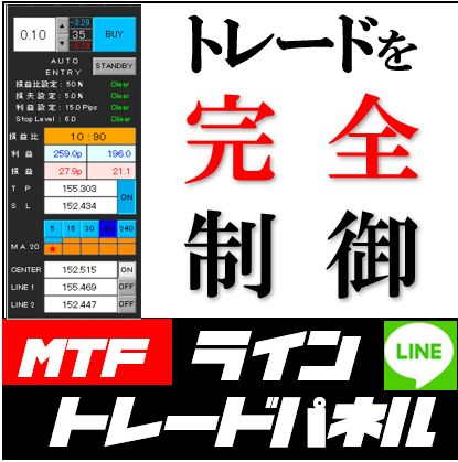 MTFでシグナル監視・資金管理・自動売買の機能を集約。トレードを完全に制御します。