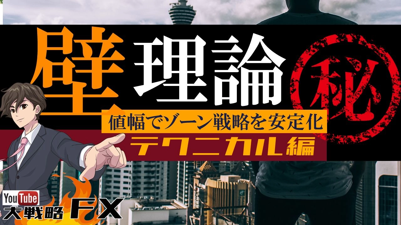 【FX動画】【心理的抵抗帯】壁理論！根拠のある逆張りはむしろ安全