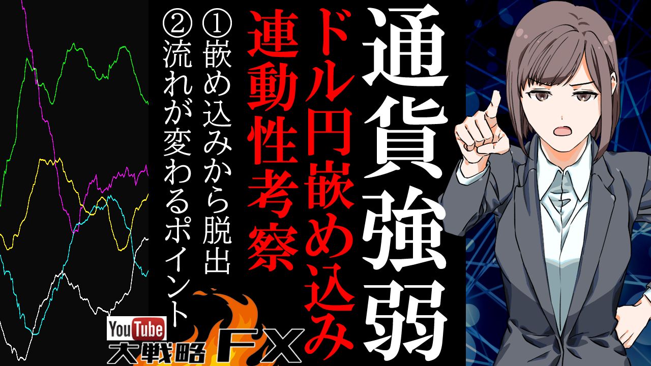 今回はドル円Sで踏み上げられ、見事に嵌め込まれたので、通貨強弱の動きを見ながら、この上昇バイアスの感覚の掴みかたをシェアする。