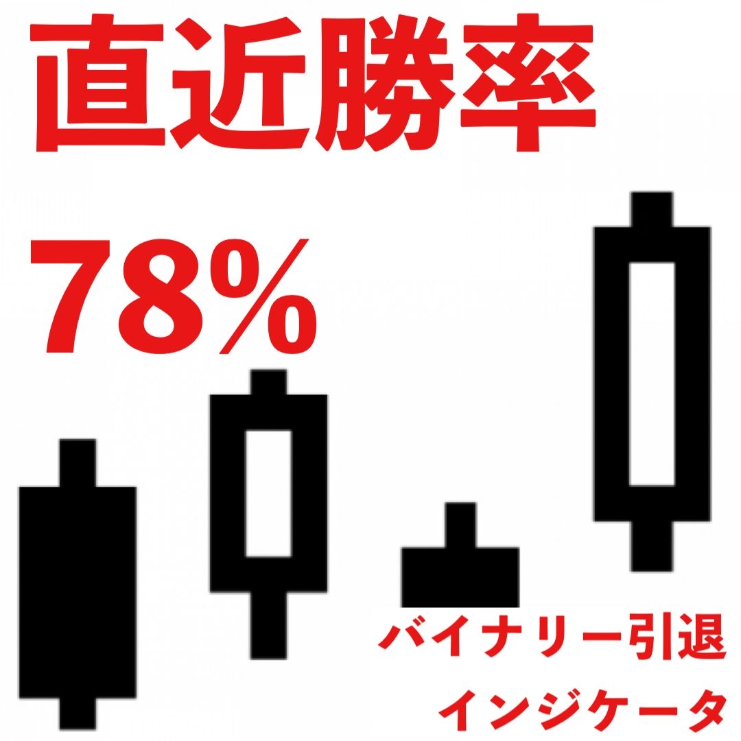 【単発勝率78％】期間限定販売 – バイナリー稼ぎすぎて引退したインジケーター
