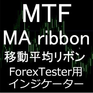 ForexTester用 MA ribbon 移動平均線リボン インジケーター(FT6,FT5,FT4,FT3,FT2 対応)