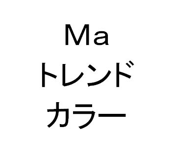移動平均線の傾きによって色を変えて表示します