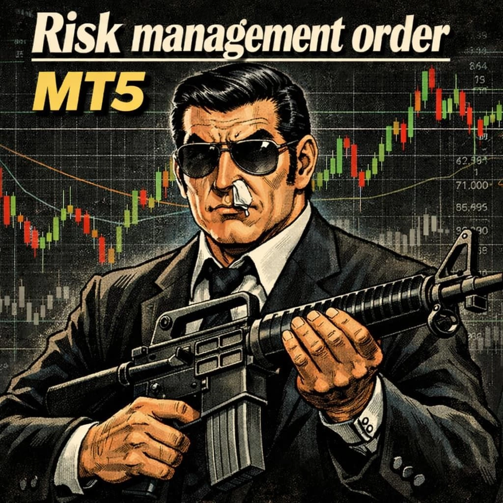 裁量補助エントリーツール【Risk management order】for MT5