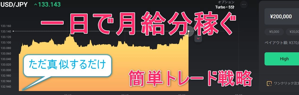 【バイナリー】移動平均線のみを使った手法