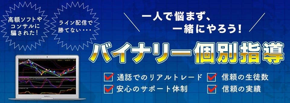 バイナリーオプション個別対応します。リアルトレード！