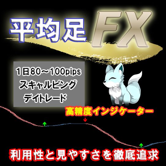 週間で600pips以上1日40pips刈り取る今までになかった平均足を使用したFX 利用性見やすさを重視した安定型トレード