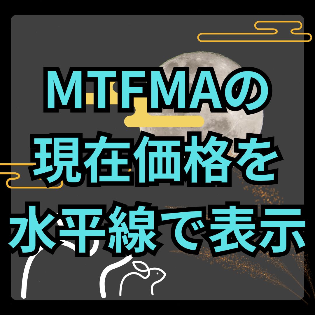 MTF対応！移動平均線の価格を水平線で表示できるカスタマイズ可能インジケーター！