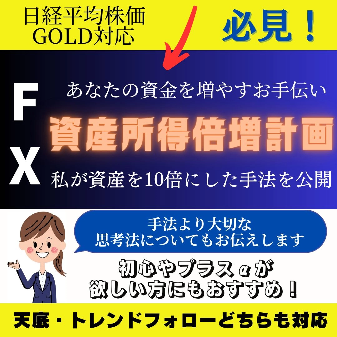 資産所得倍増計画 1年であなたの資金を倍にすることを目標に