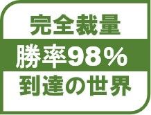 勝率98％の手法を、多くの方に再現できる設計にしています。