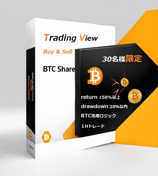 ビットコイントレード専用のロジックで組み上げたBOTからトレーディングビュー用のインジケーターへ改変しました。