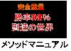 「 完全裁量ナンピンなし。勝率98％のロジック」のメソッドマニュアルです。