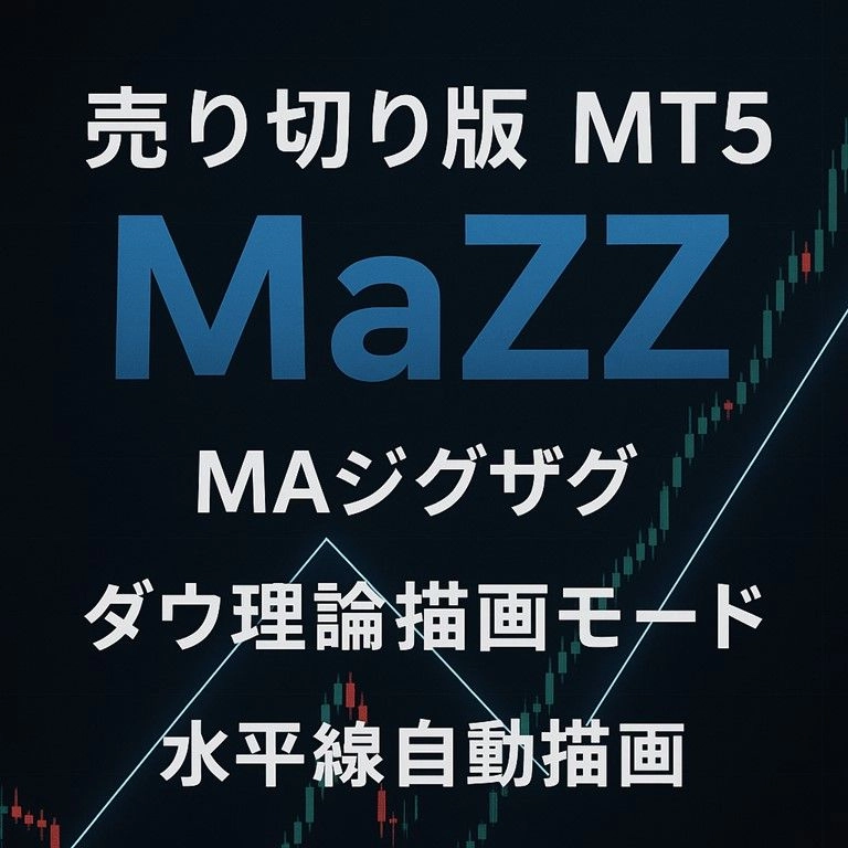 MaZZ｜MT5-MA基準ジグザグ レビュー｜MTF・水平線・ダウ理論を解説