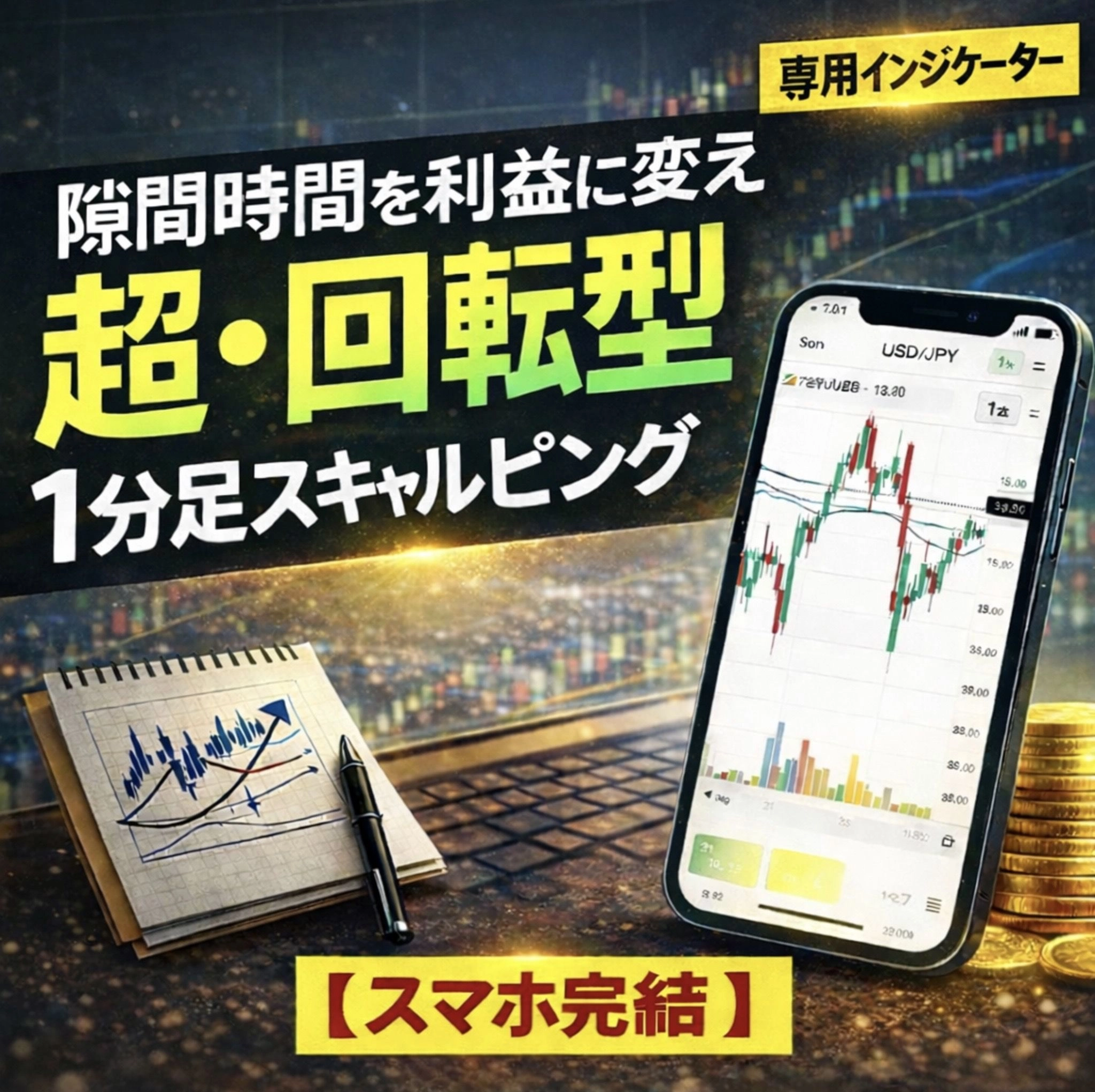 隙間時間を利益に変える「超・回転型」1分足スキャルピング