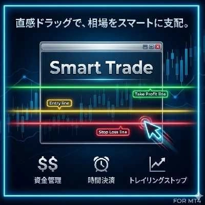 【Smart Trade】レビュー｜資金管理から自動決済まで一括管理できるFXインジケーター