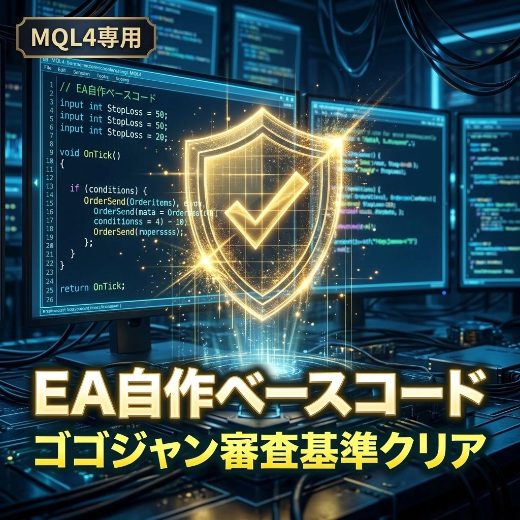 EA自作ベースコード（MQL4用テンプレート）ゴゴジャン公式審査基準クリア
