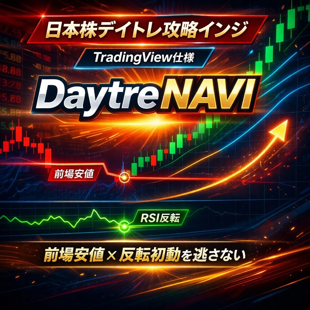 DaytreNAVIレビュー | 日本株デイトレ向けTradingViewインジケーターを解説