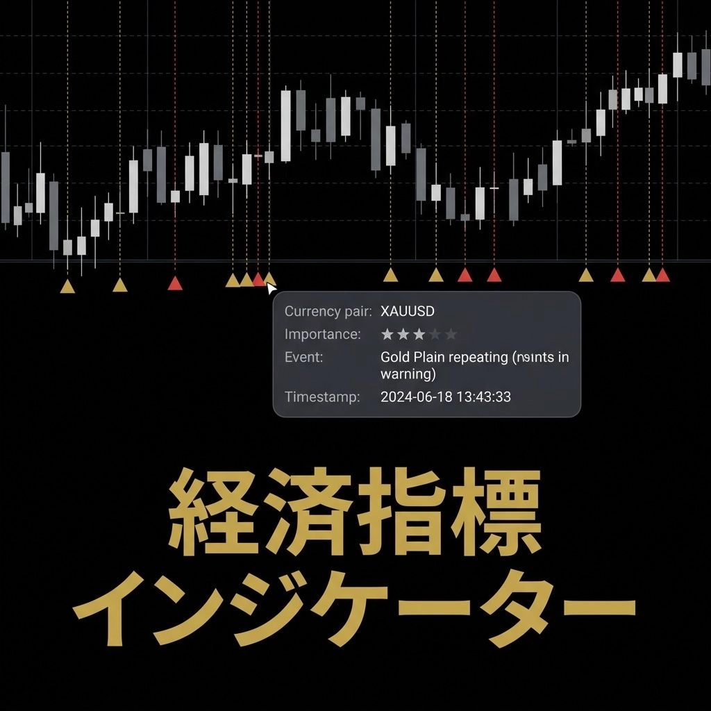 経済指標インジケーター（MT5）｜チャートを汚さずマーカー表示＆ホバーで詳細確認