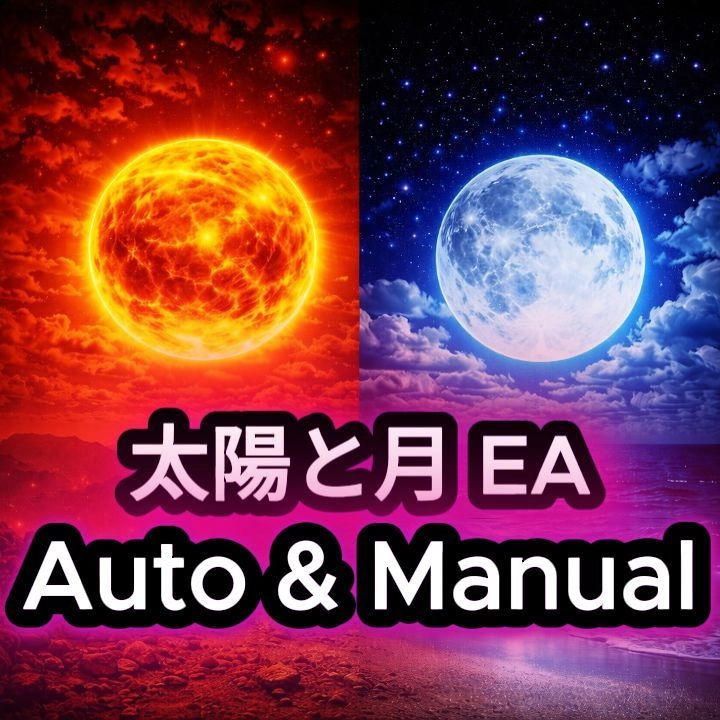 【太陽と月EA】レビュー｜買い切り版・オートとマニュアル切り替え対応の半裁量EA