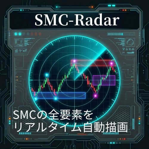 SMC-Radar レビュー｜SMCの6要素をMT4で自動描画＋アラート通知