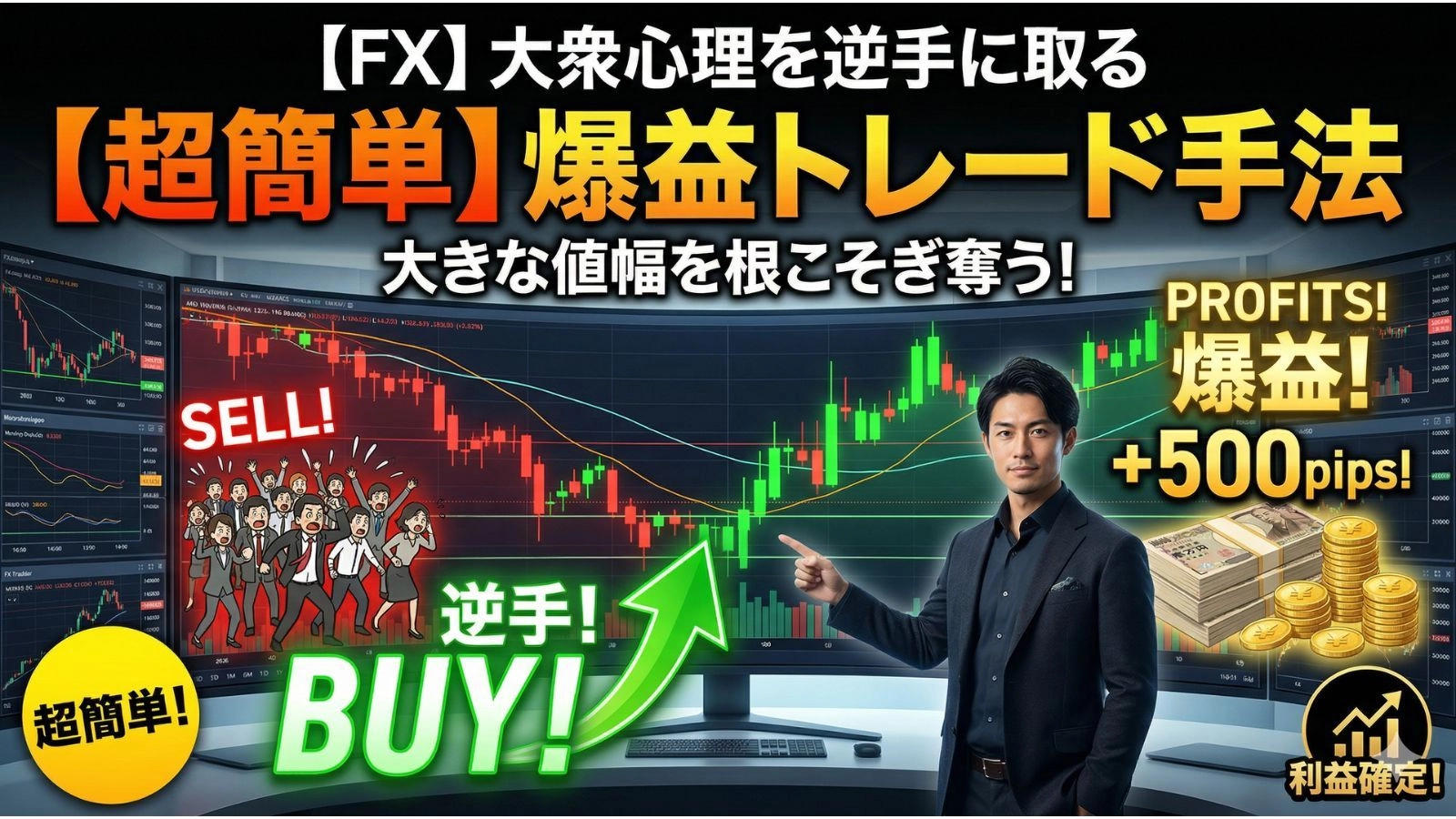 大衆心理を逆手に取るFXトレード手法 レビュー｜だましを利益に変える逆張り戦略