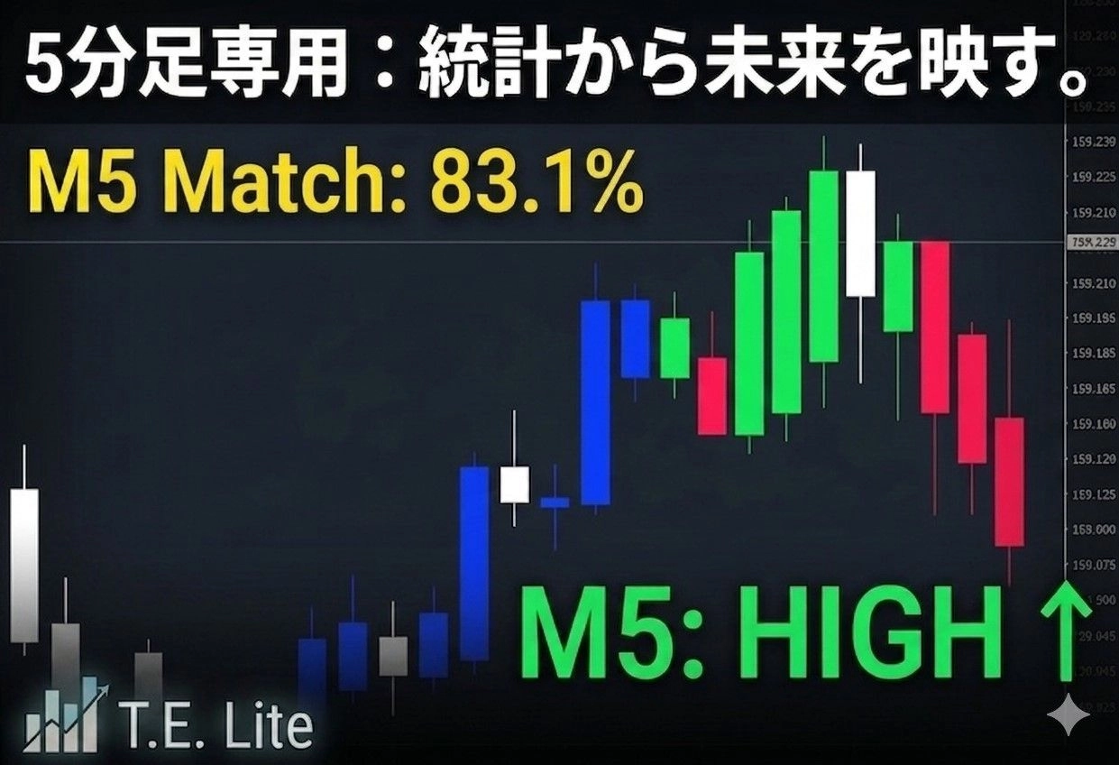 TIMEline Echo Lite 5min レビュー｜MT5専用5分足パターンマッチングインジ