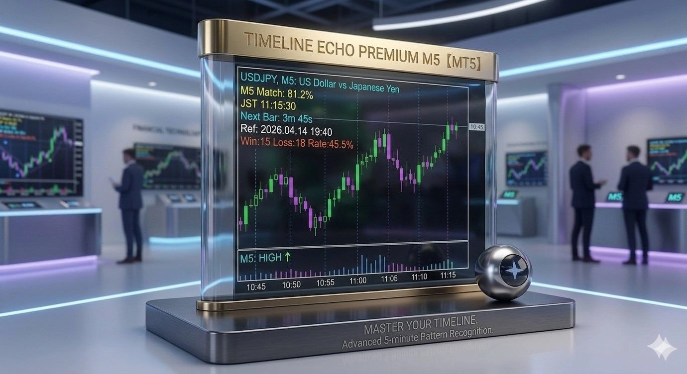 タイムライン・エコー M5 Premium レビュー｜5分足専用の未来投影インジケーター