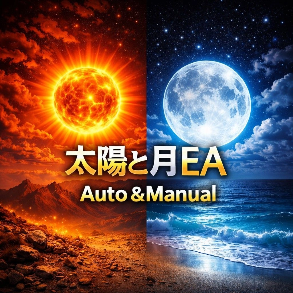 太陽と月EA レビュー｜マニュアル×オートの切り替えができる半裁量MT4 EA
