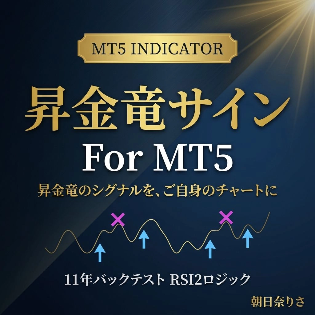 昇金竜サイン For MT5 レビュー｜ゴールド専用RSI2シグナルインジケーター解説