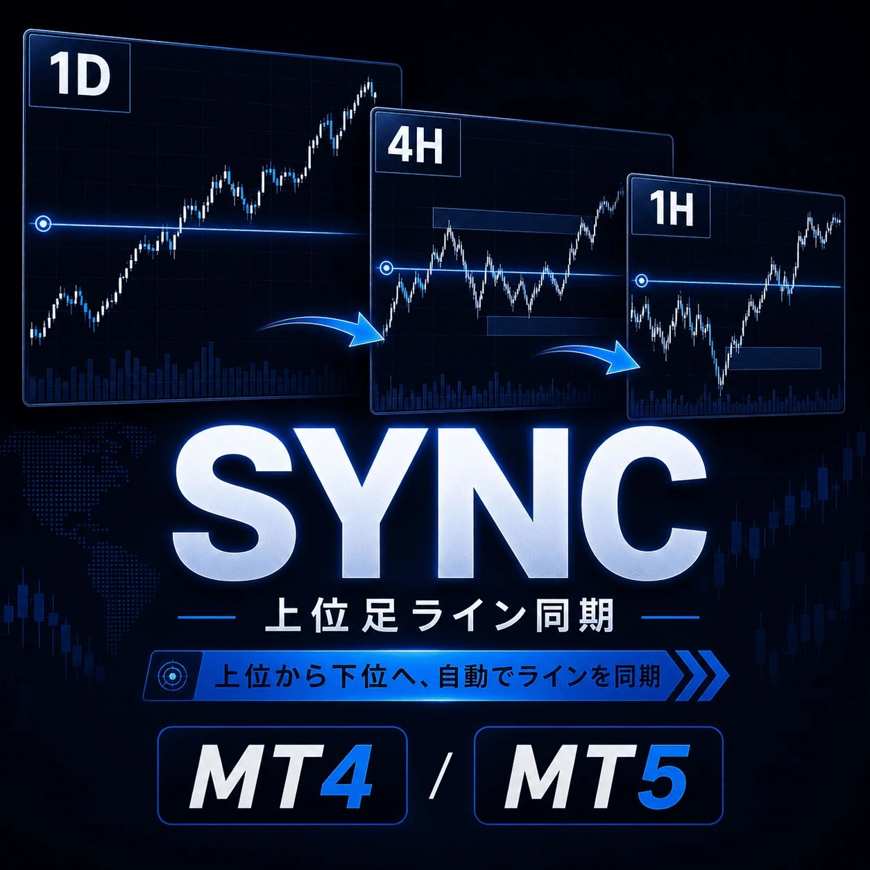 上位足ライン同期ツール レビュー｜ラインと通貨ペアをMT4/MT5で自動同期するインジ