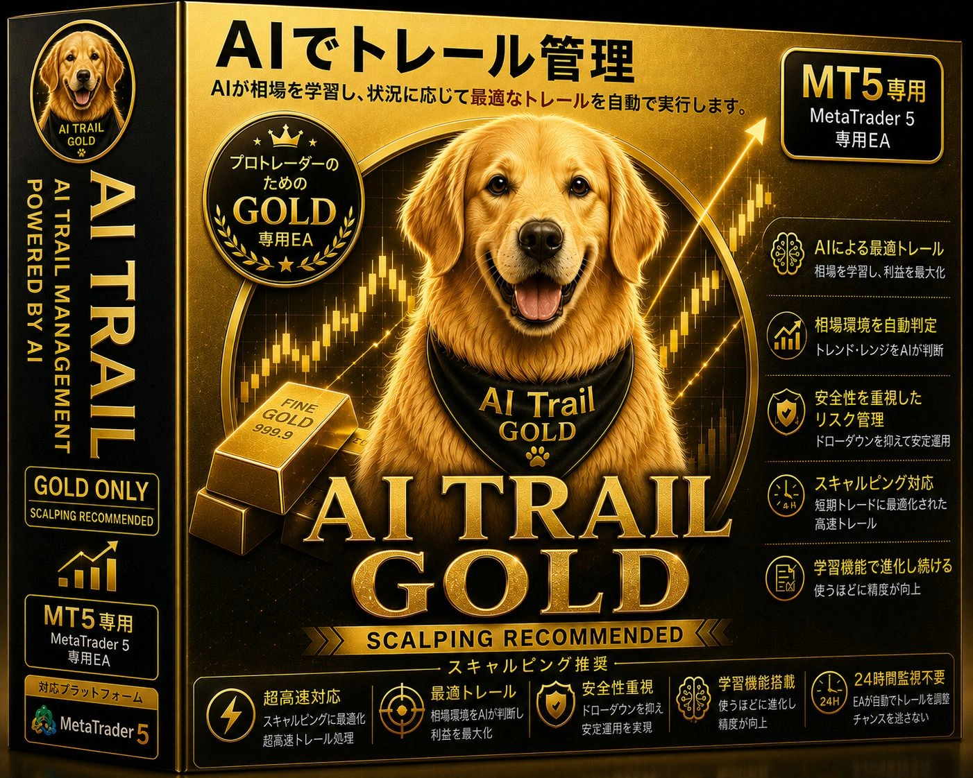 【AI Trail Gold】ポジション管理用トレールEAを解説