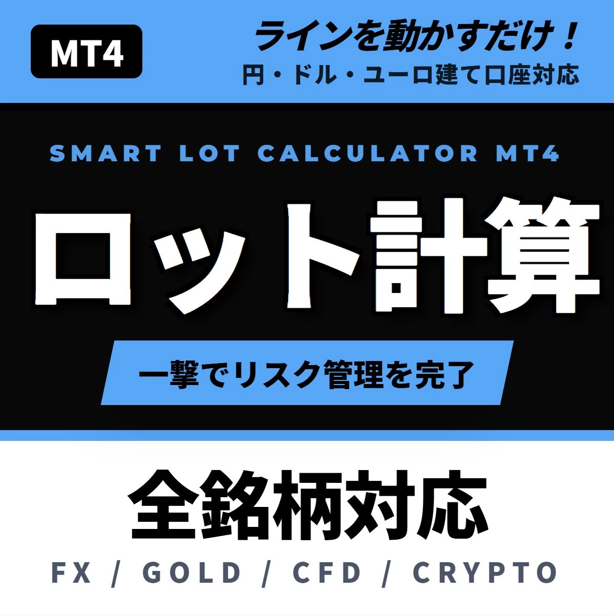 【Smart Lot Calculator for MT4】ロット計算ツールを解説